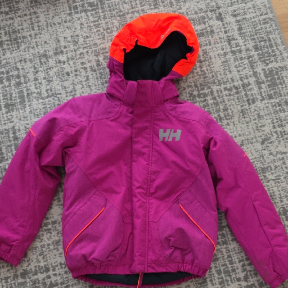 Helly Hansen Kids' Purple and Orange Puffer Jacket